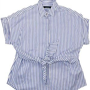 Lauren Ralph Lauren Veanna Tie Front Button Down